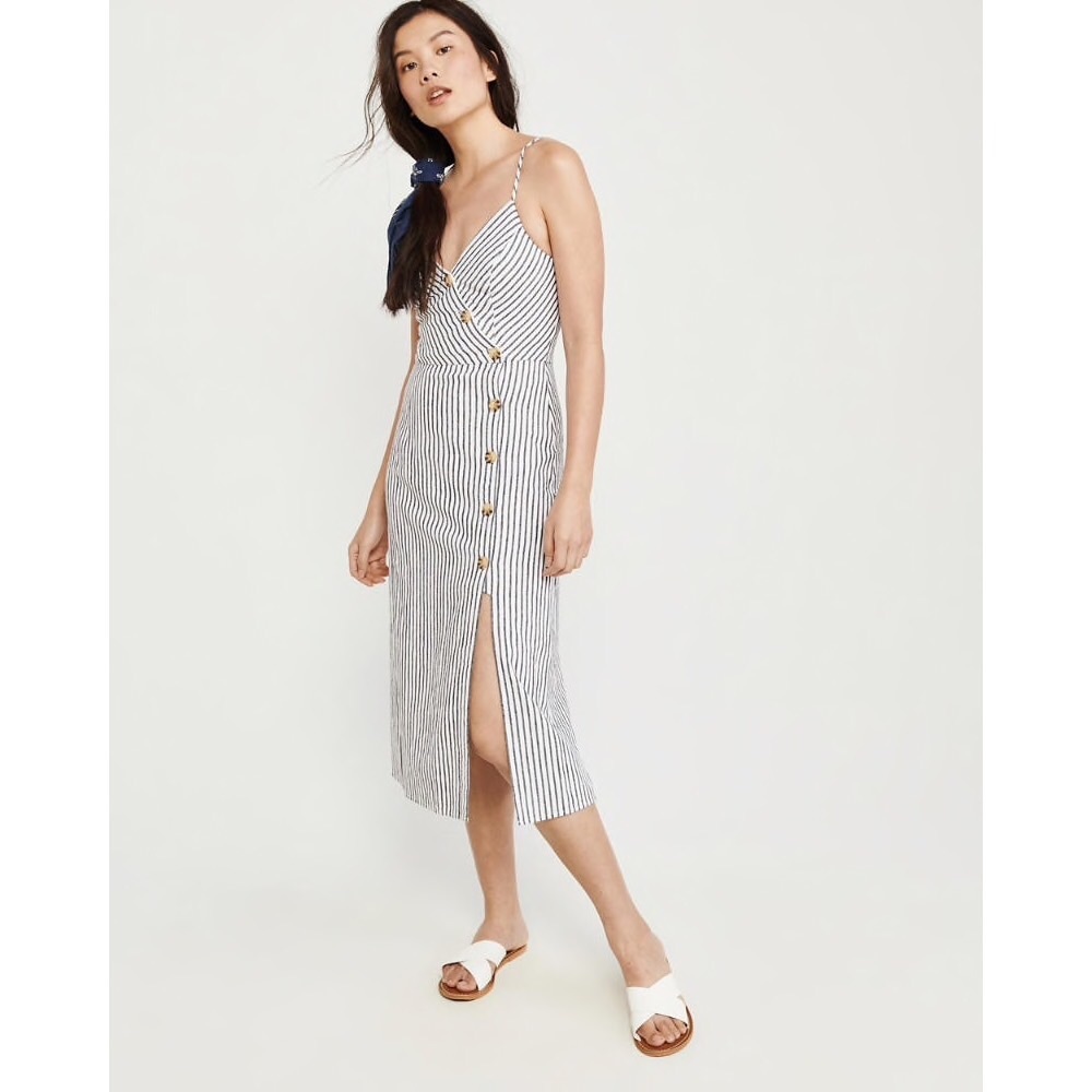 Abercrombie & Fitch Side Slit Midi Dress, Size XS